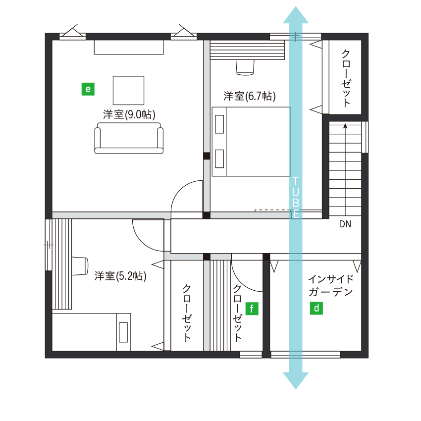 2F間取り