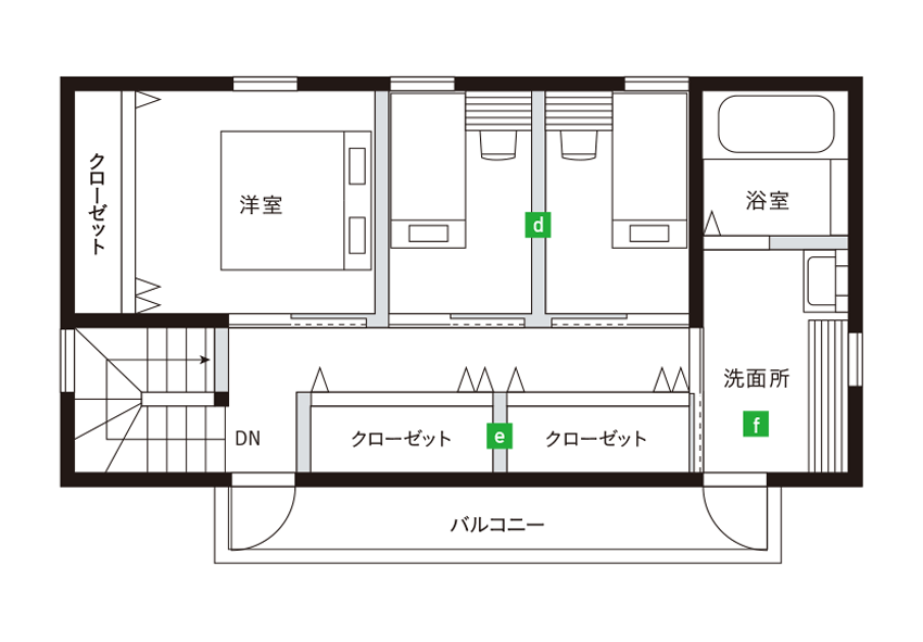 2F間取り