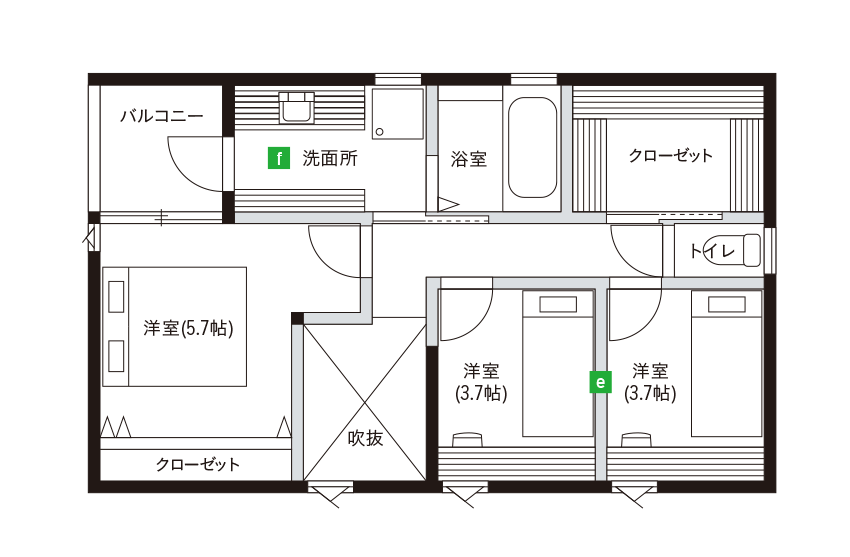 2F間取り